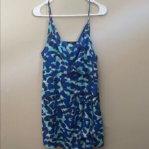 Dex Blue and Green Patterned Dress 5/$50